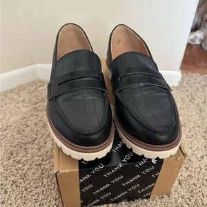 Womens Black Loafers